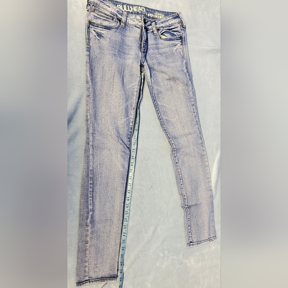 Bullhead Jeans Womens Juniors Size 5 Skinniest Low Rise Medium Blue Denim - Picture 1 of 6